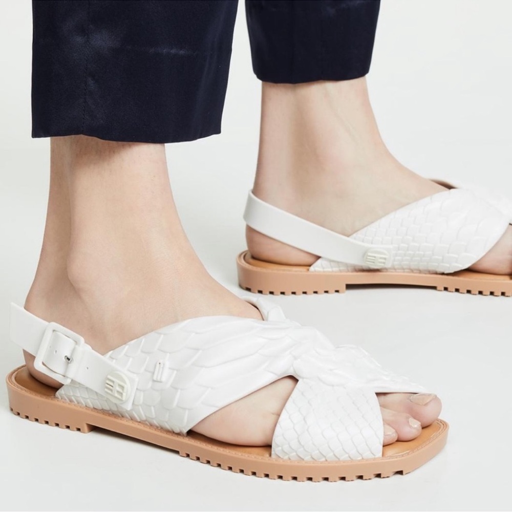Melissa x Baja East Sauce Sandals White Size 7